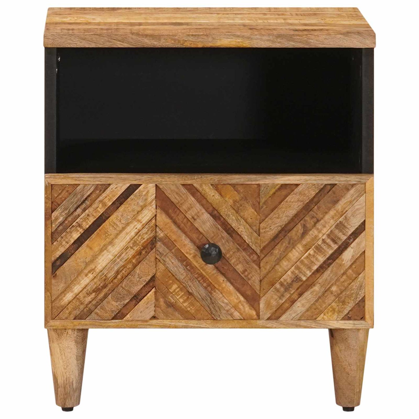 Nachttisch Braun 50 x 33 x 60 cm Massivholz Mango