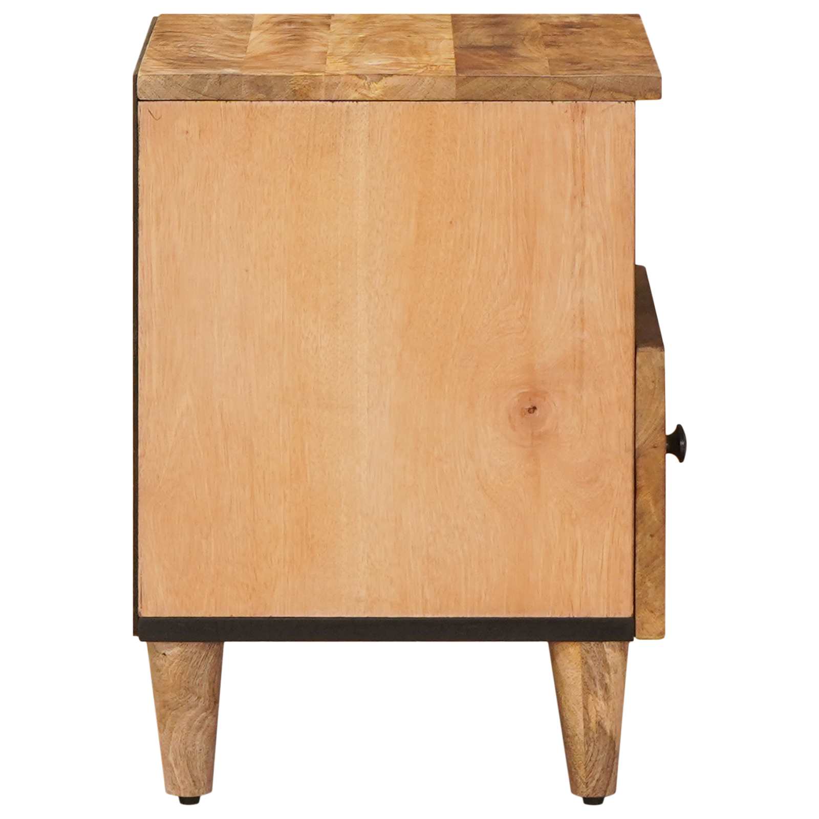 Nachttisch Braun 50 x 33 x 60 cm Massivholz Mango