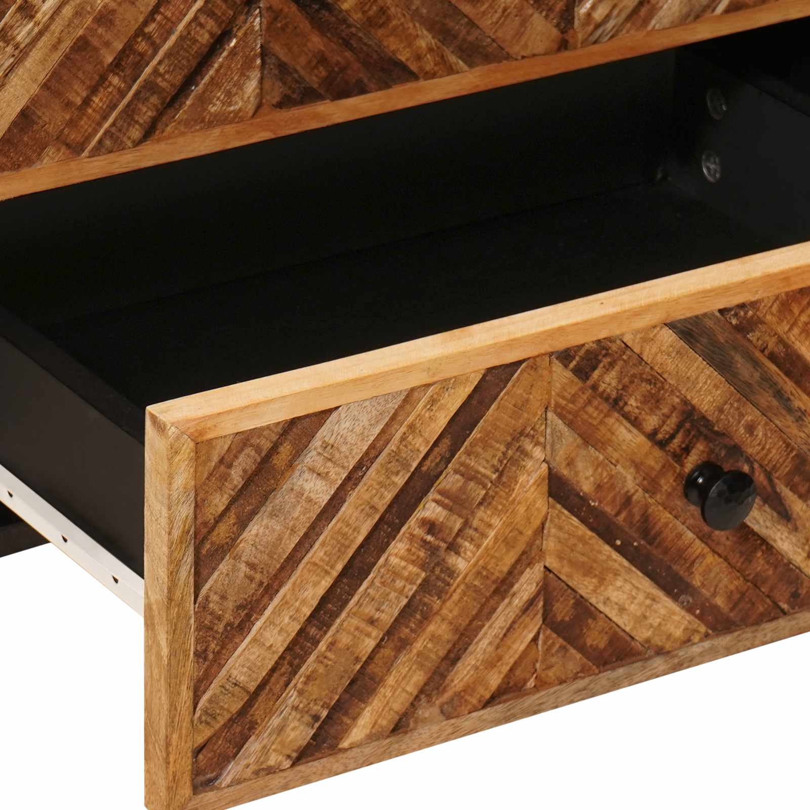 Nachttisch Braun 50 x 33 x 60 cm Massivholz Mango