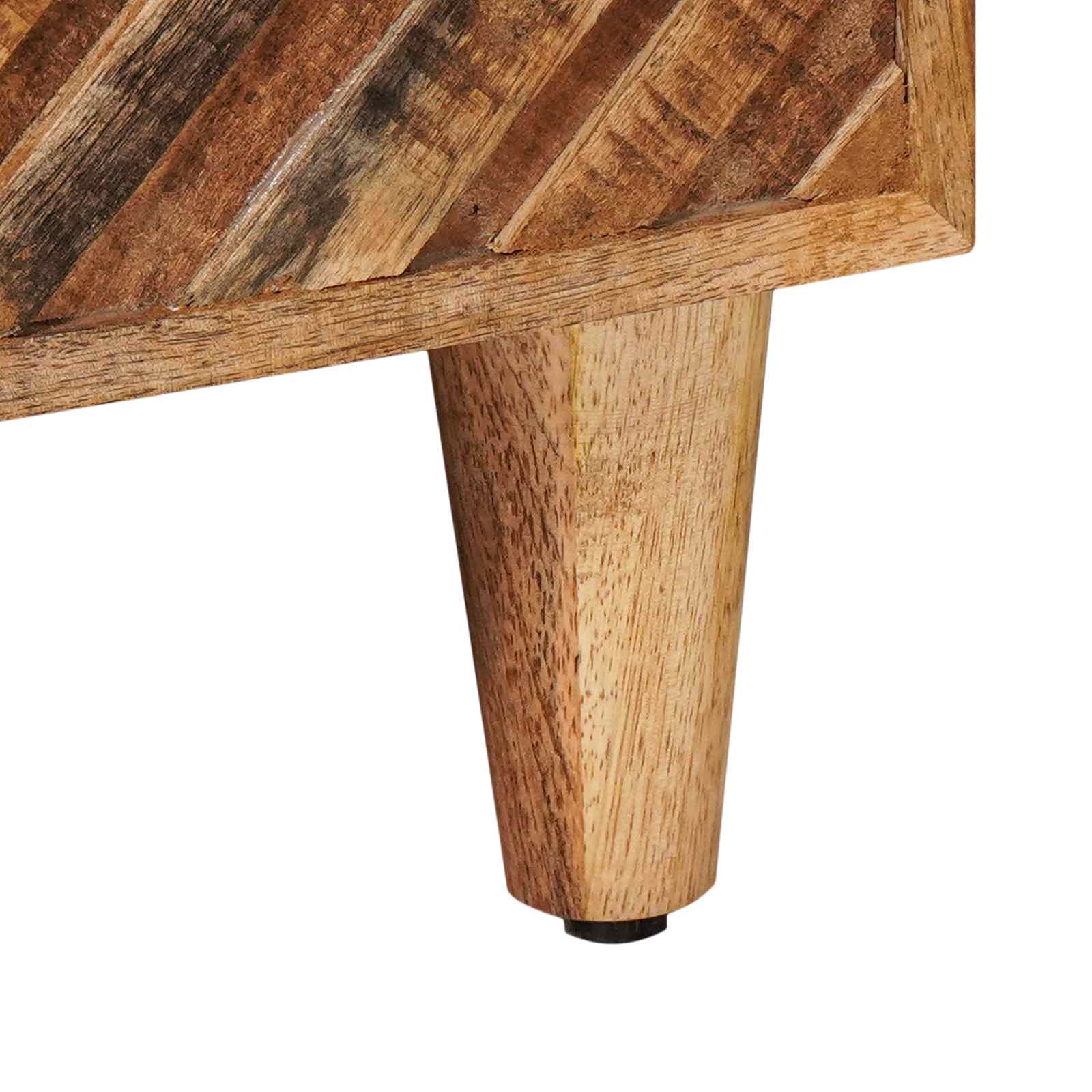 Nachttisch Braun 50 x 33 x 60 cm Massivholz Mango