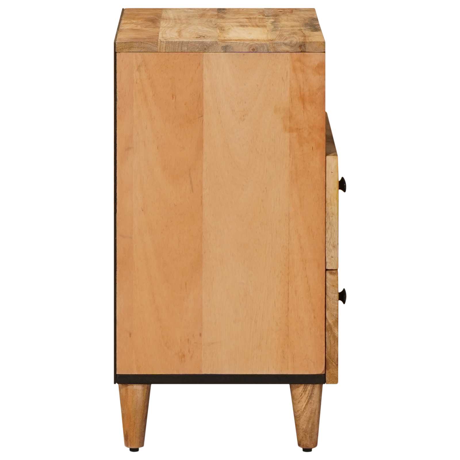 Nachttisch Braun 50 x 33 x 60 cm Massivholz Mango