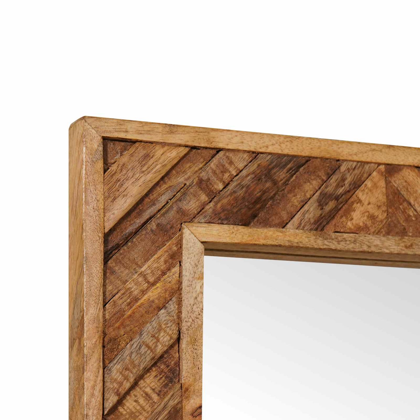 Spiegel Wandmontiert mit Spiegel Braun 70 x 50 x 3 cm Glas