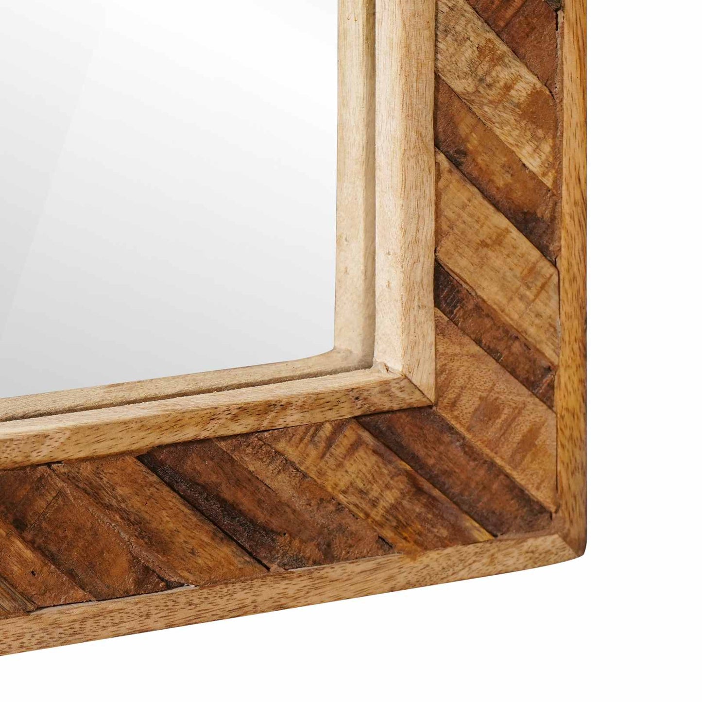 Spiegel Wandmontiert mit Spiegel Braun 70 x 50 x 3 cm Glas