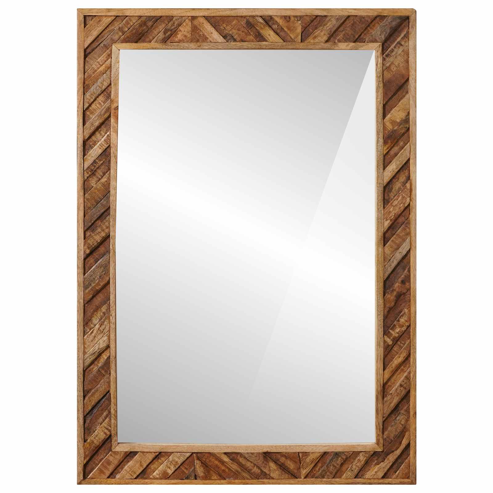 Spiegel Wandmontiert mit Spiegel Braun 70 x 50 x 3 cm Glas