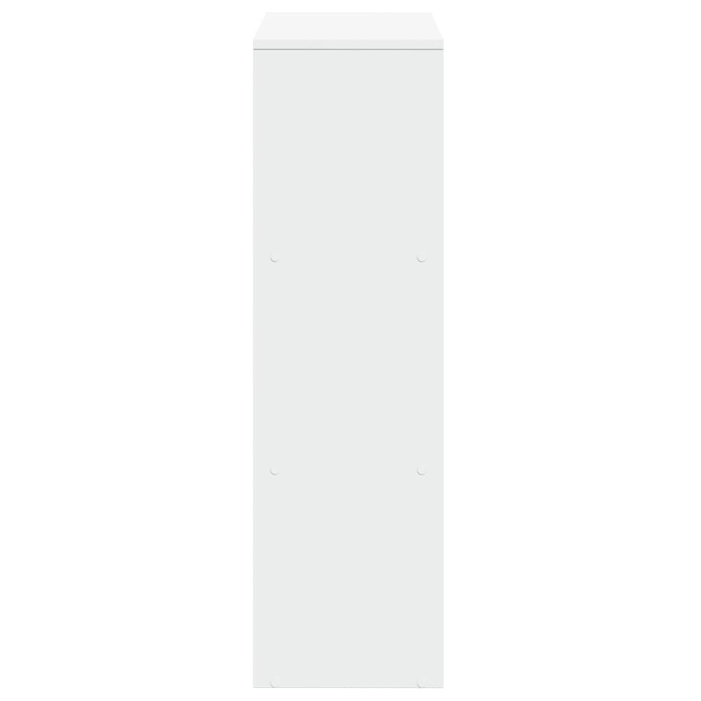 Bibliothèque séparateur de pièce 3 niveaux blanc 99x29x99 cm en bois
