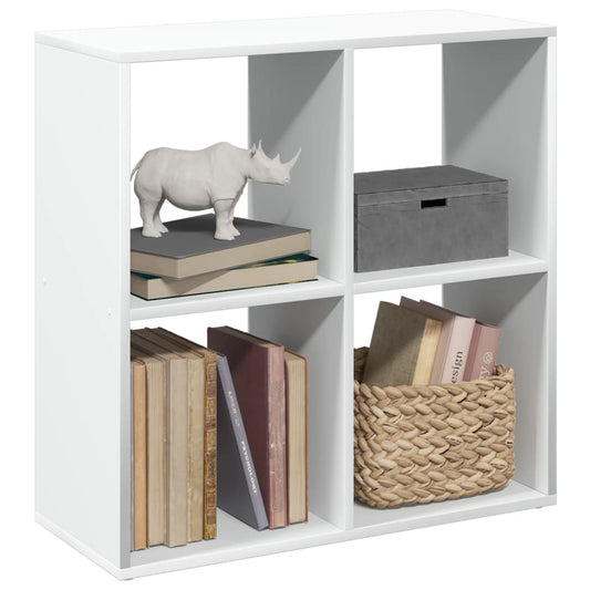 Bibliothèque de séparation de pièce blanche 69,5x29x69,5 cm en bois