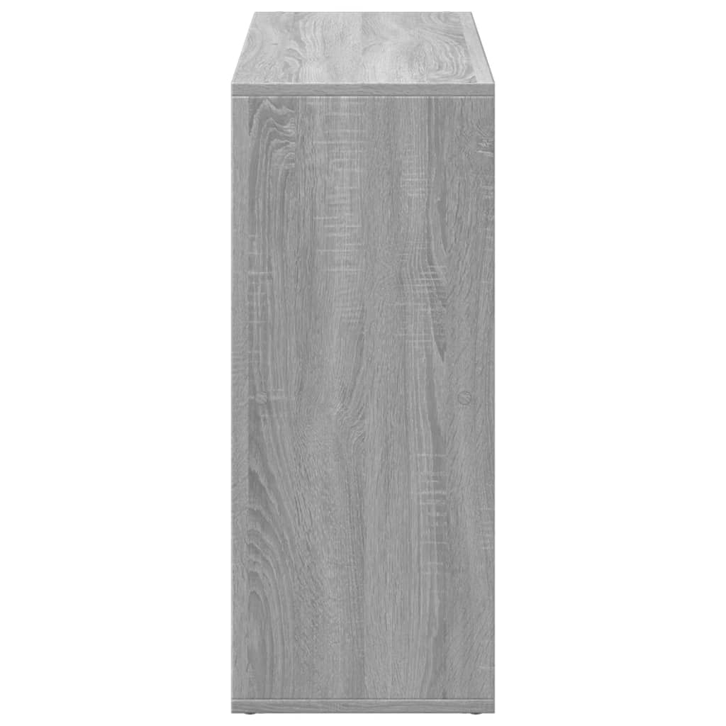Room Divider Bookcase Gray Sonoma 69.5x29x69.5 cm