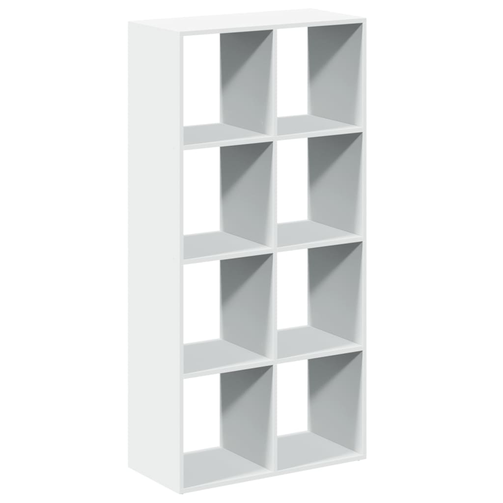 Bibliothèque de séparation de pièce blanche 69,5x29x137,5 cm en bois