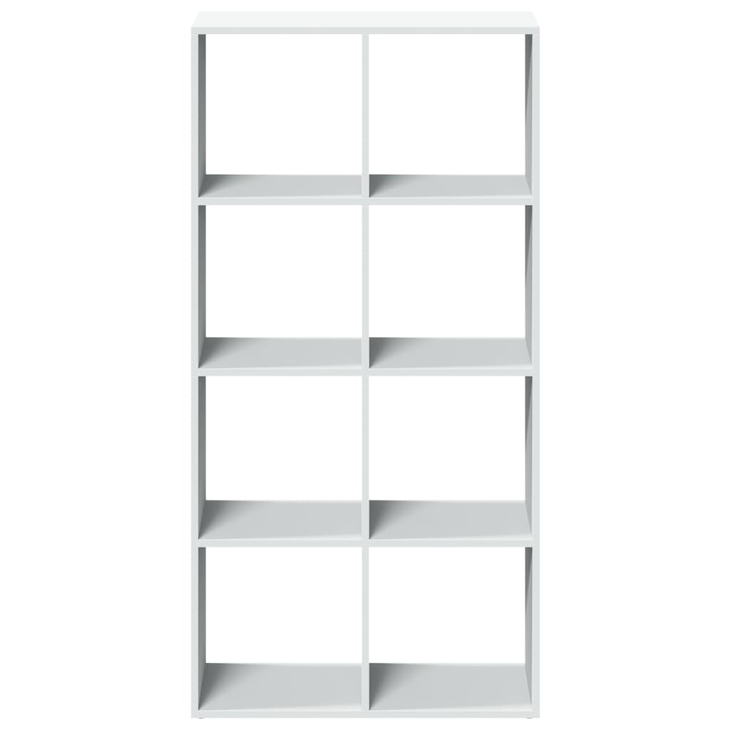 Bibliothèque de séparation de pièce blanche 69,5x29x137,5 cm en bois