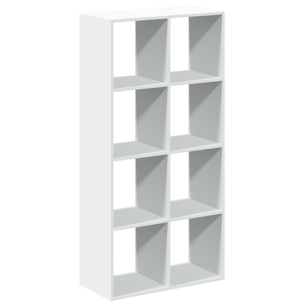 Bibliothèque de séparation de pièce blanche 69,5x29x137,5 cm en bois