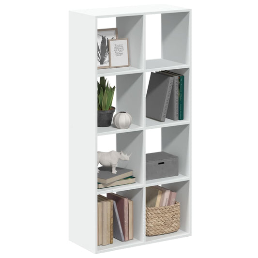 Bibliothèque de séparation de pièce blanche 69,5x29x137,5 cm en bois