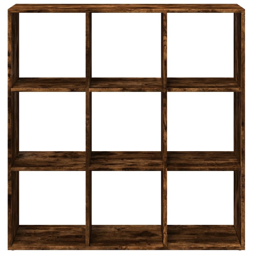 Room Divider Bookcase Smoked Oak 102x29x103.5 cm