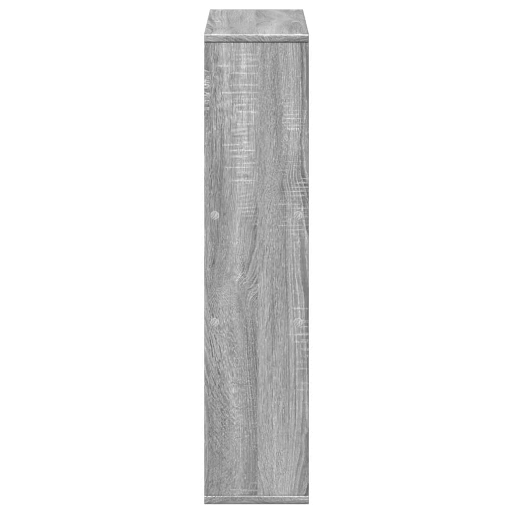 Bookshelf Gray Sonoma 63x20x90 cm Wood Material