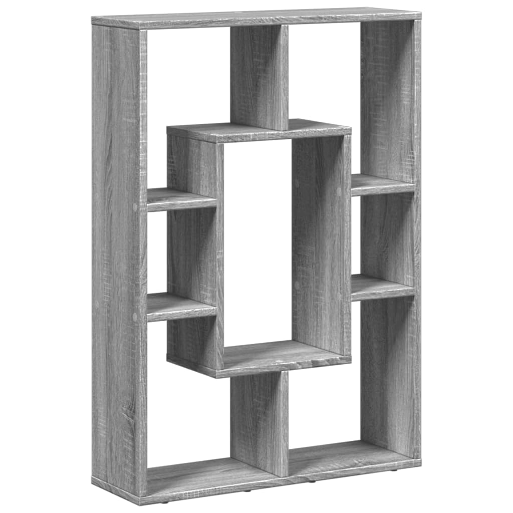 Bookshelf Gray Sonoma 63x20x90 cm Wood Material