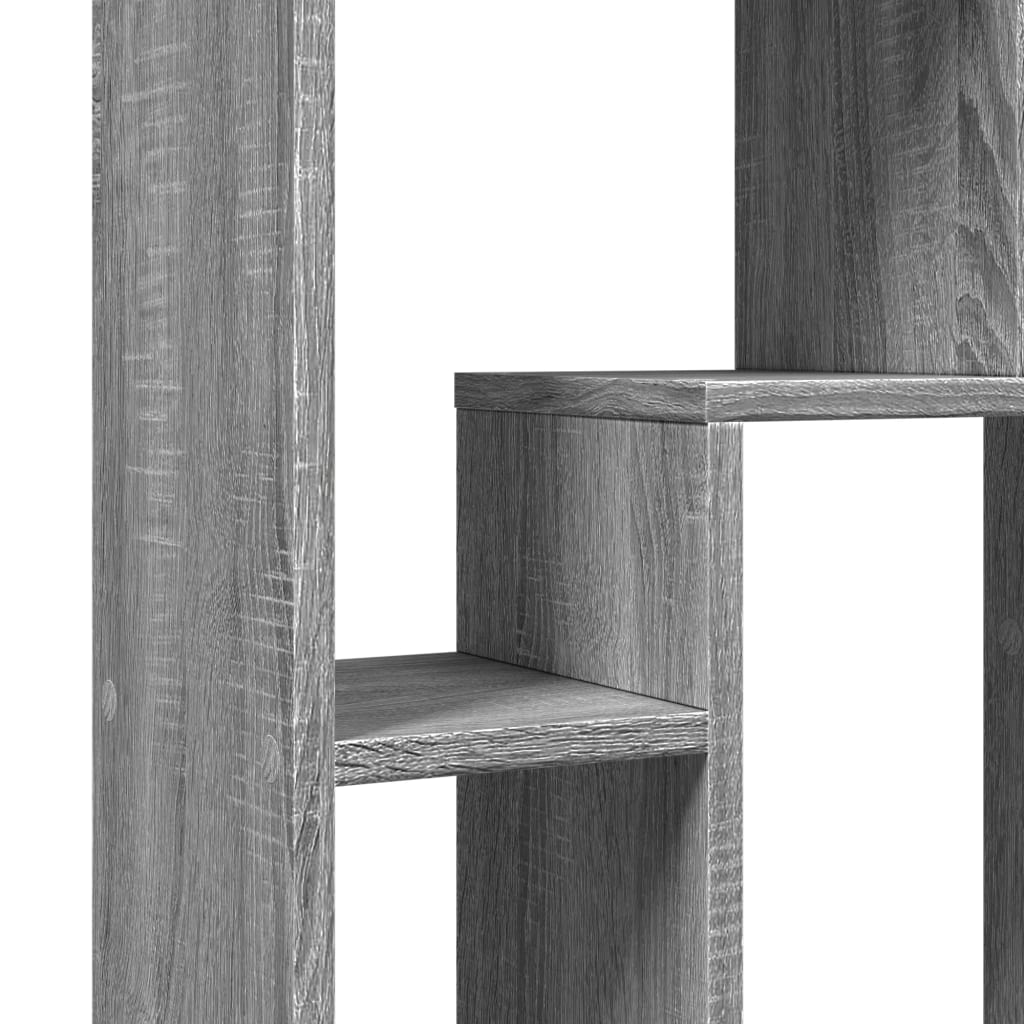 Bookshelf Gray Sonoma 63x20x90 cm Wood Material