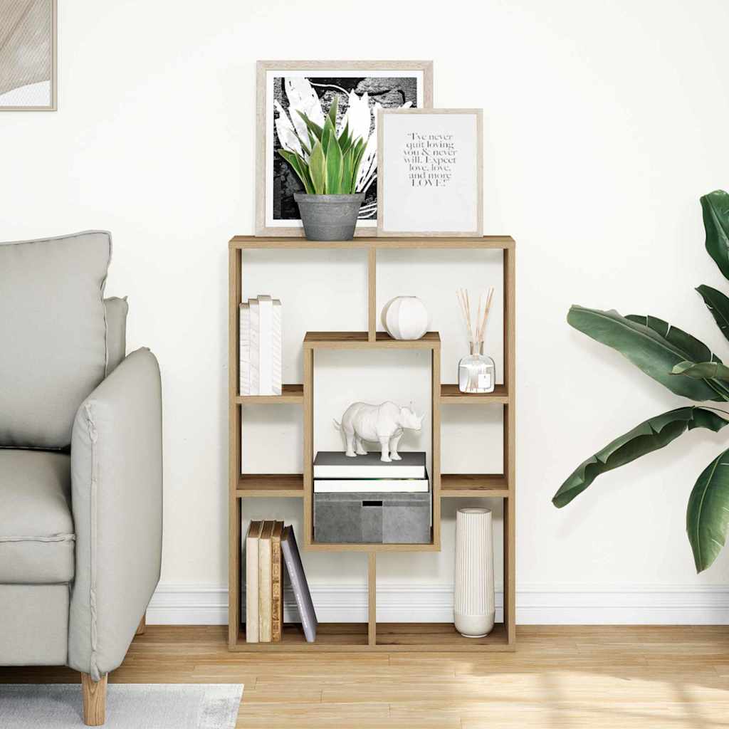 Bücherregal Artisan-Eiche 63x20x90 cm Holzwerkstoff