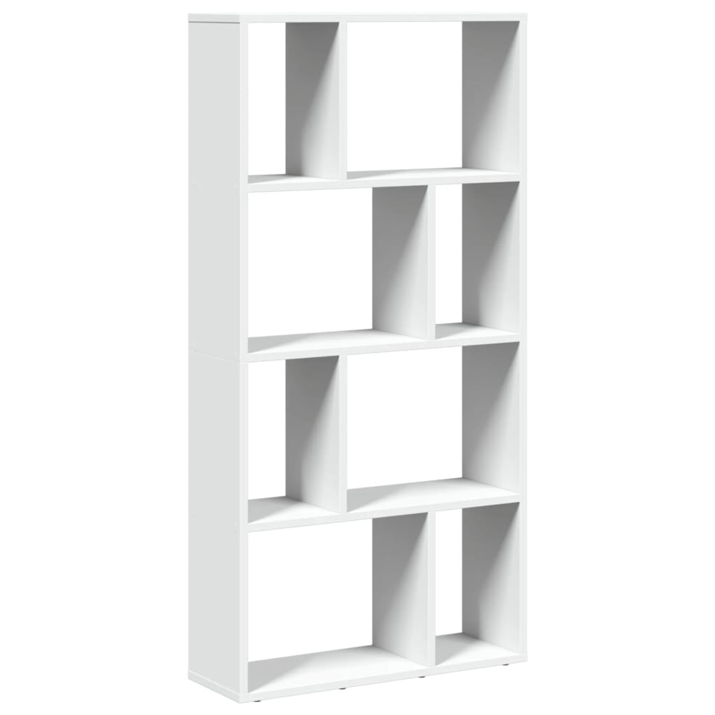 Bibliothèque blanche 60x20x120 cm matériau bois