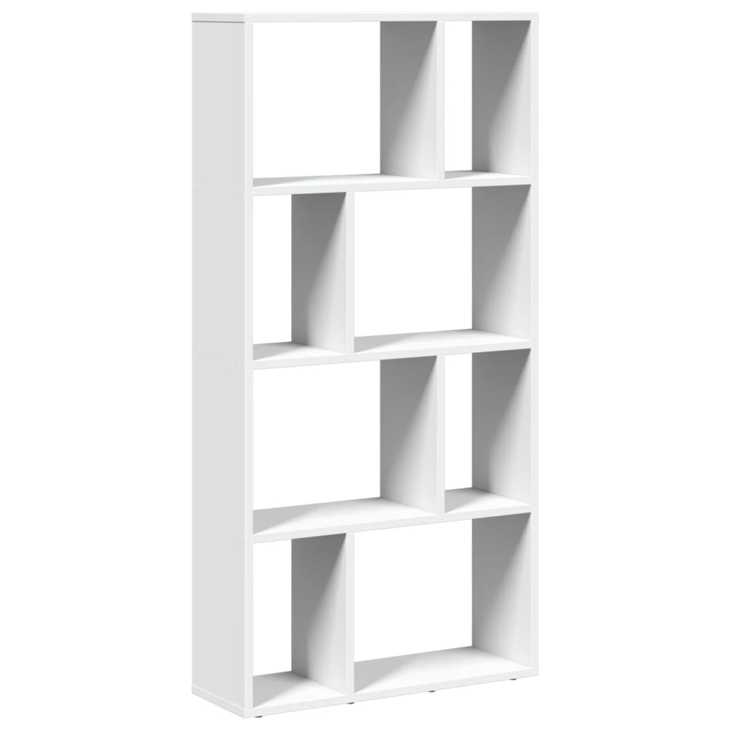 Bibliothèque blanche 60x20x120 cm matériau bois