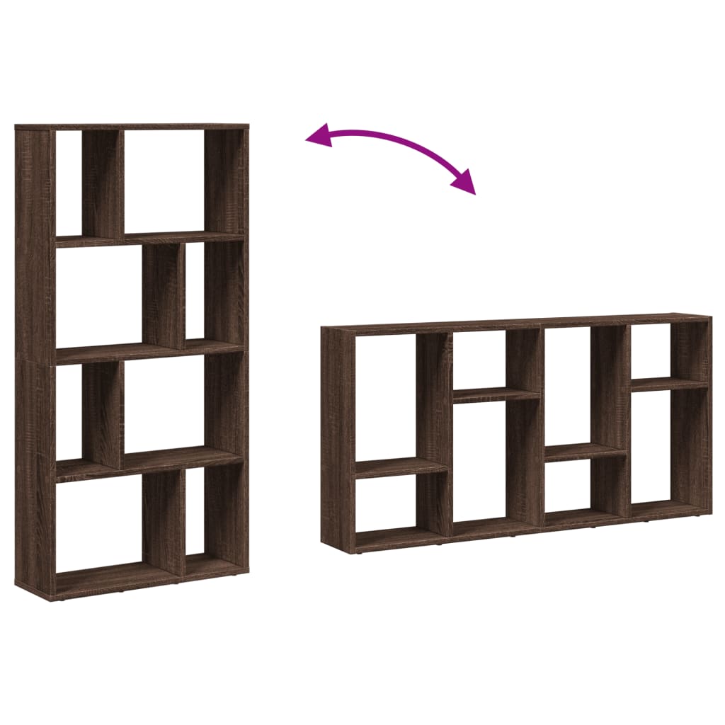 Bookshelf Brown Oak Look 60x20x120 cm Wood Material