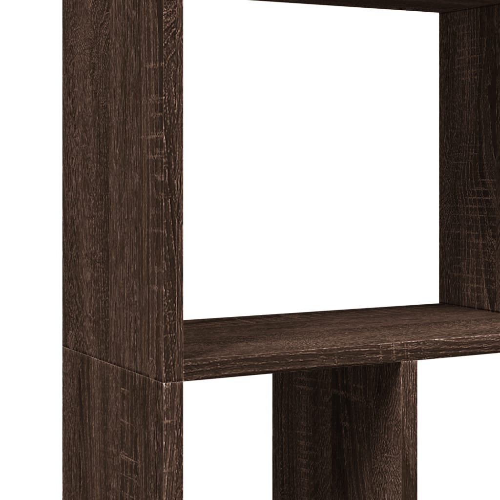 Bookshelf Brown Oak Look 60x20x120 cm Wood Material