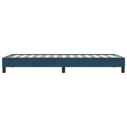 Bettgestell ohne Matratze Dunkelblau 90x210 cm Samt