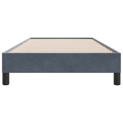 Bettgestell ohne Matratze Dunkelgrau 100x210 cm Samt