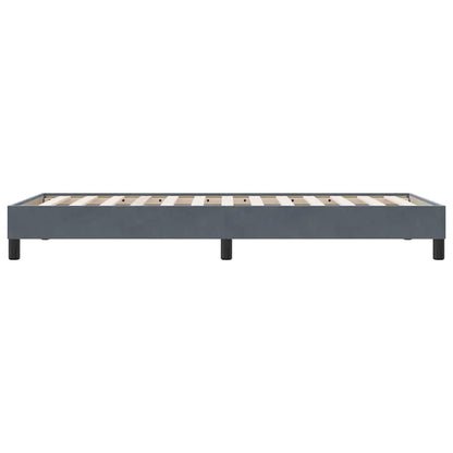 Bettgestell ohne Matratze Dunkelgrau 100x210 cm Samt
