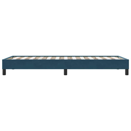 Bettgestell ohne Matratze Dunkelblau 100x210 cm Samt