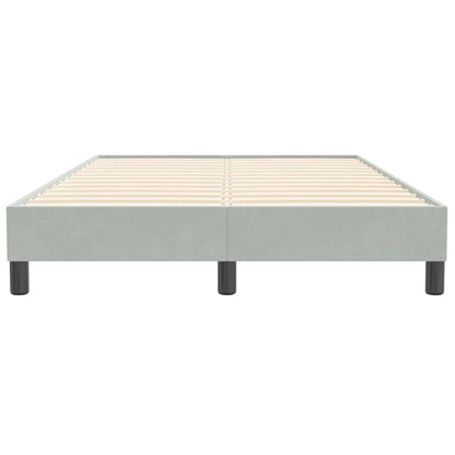 Bettgestell ohne Matratze Hellgrau 120x210 cm Samt