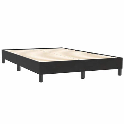 Bettgestell ohne Matratze Schwarz 120x210 cm Samt