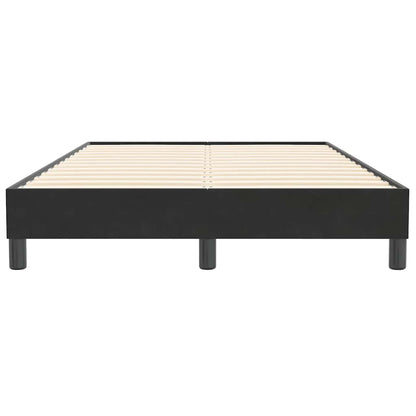 Bettgestell ohne Matratze Schwarz 120x210 cm Samt