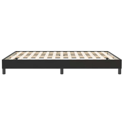 Bettgestell ohne Matratze Schwarz 160x210 cm Samt