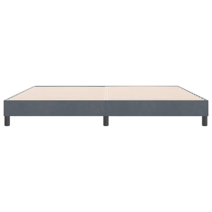 Bettgestell ohne Matratze Dunkelgrau 180x210 cm Samt