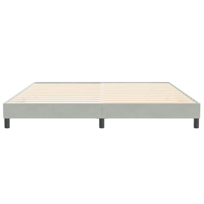 Bettgestell ohne Matratze Hellgrau 200x210 cm Samt