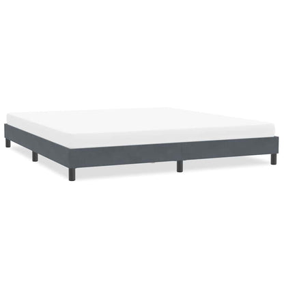 Bettgestell ohne Matratze Dunkelgrau 200x210 cm Samt
