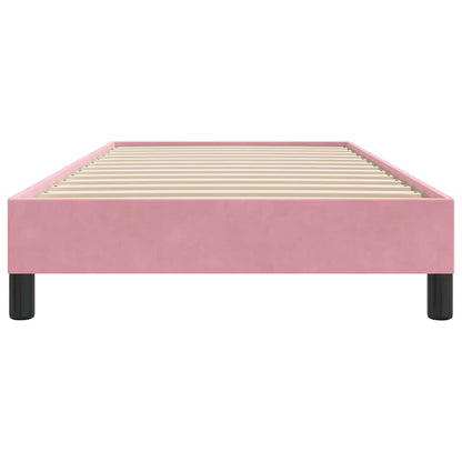 Bettgestell ohne Matratze Rosa 100x220 cm Samt