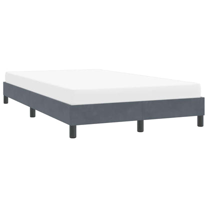 Bettgestell ohne Matratze Dunkelgrau 120x220 cm Samt