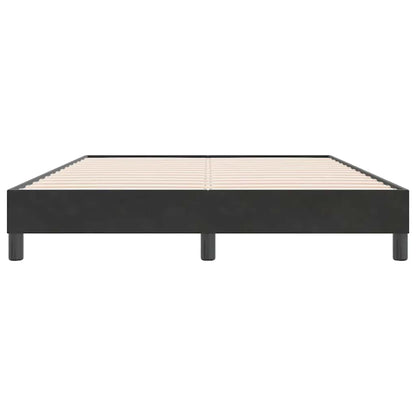 Bettgestell ohne Matratze Schwarz 140x220 cm Samt