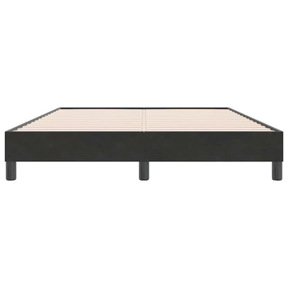 Bettgestell ohne Matratze Schwarz 160x220 cm Samt