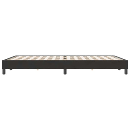 Bettgestell ohne Matratze Schwarz 160x220 cm Samt