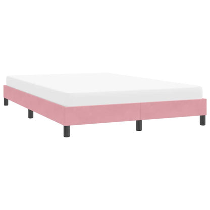 Bettgestell ohne Matratze Rosa 160x220 cm Samt