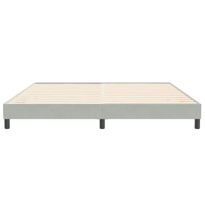 Bettgestell ohne Matratze Hellgrau 200x220 cm Samt