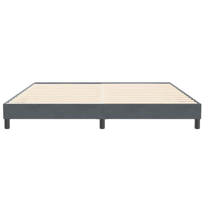 Bettgestell ohne Matratze Dunkelgrau 200x220 cm Samt