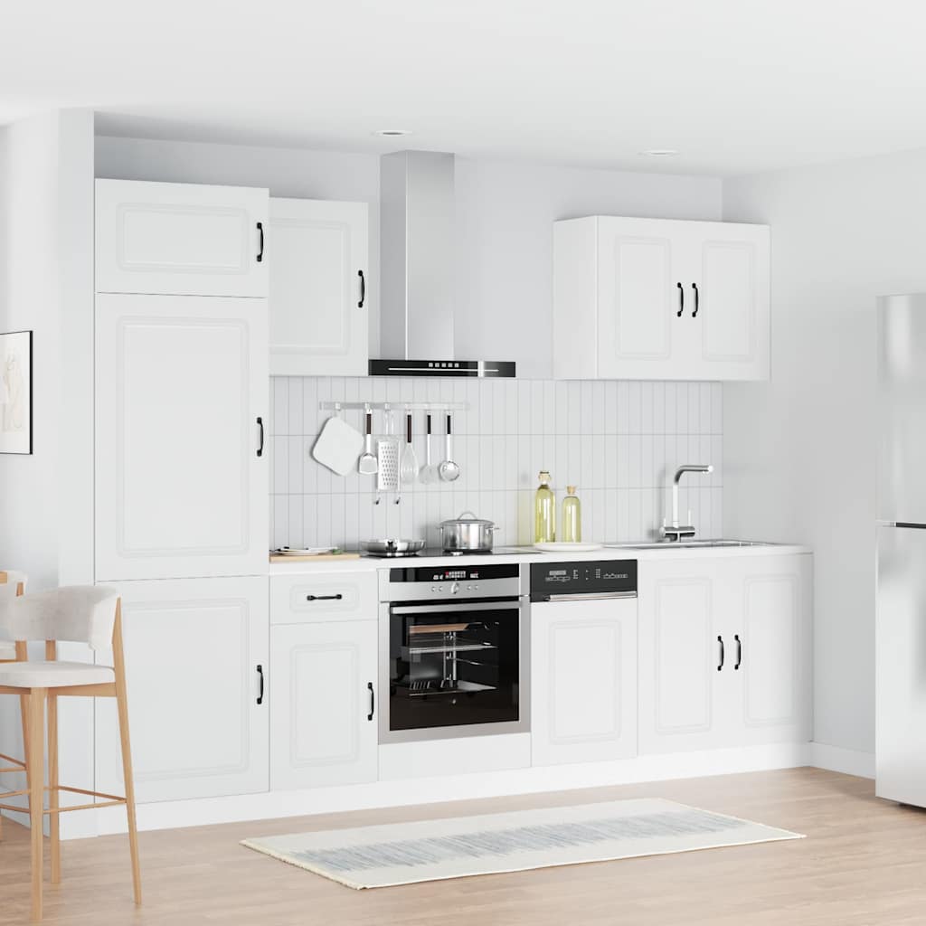 7-tlg. Küchenschrank-Set Kalmar Weiß Holzwerkstoff