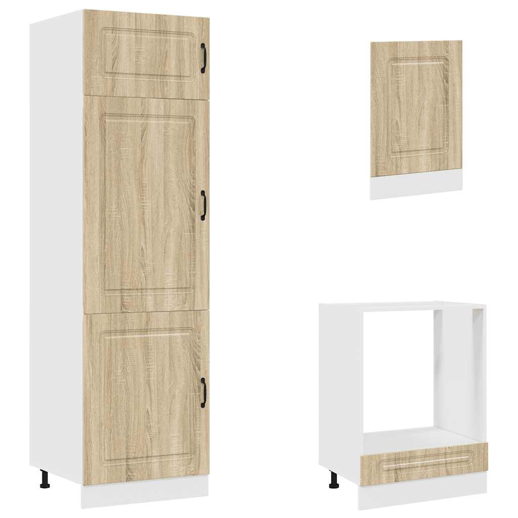 7-tlg. Küchenschrank-Set Kalmar Sonoma-Eiche Holzwerkstoff