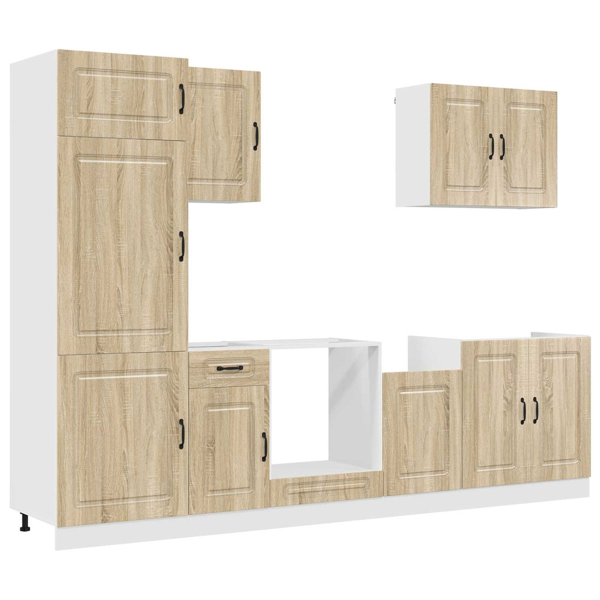 7-tlg. Küchenschrank-Set Kalmar Sonoma-Eiche Holzwerkstoff