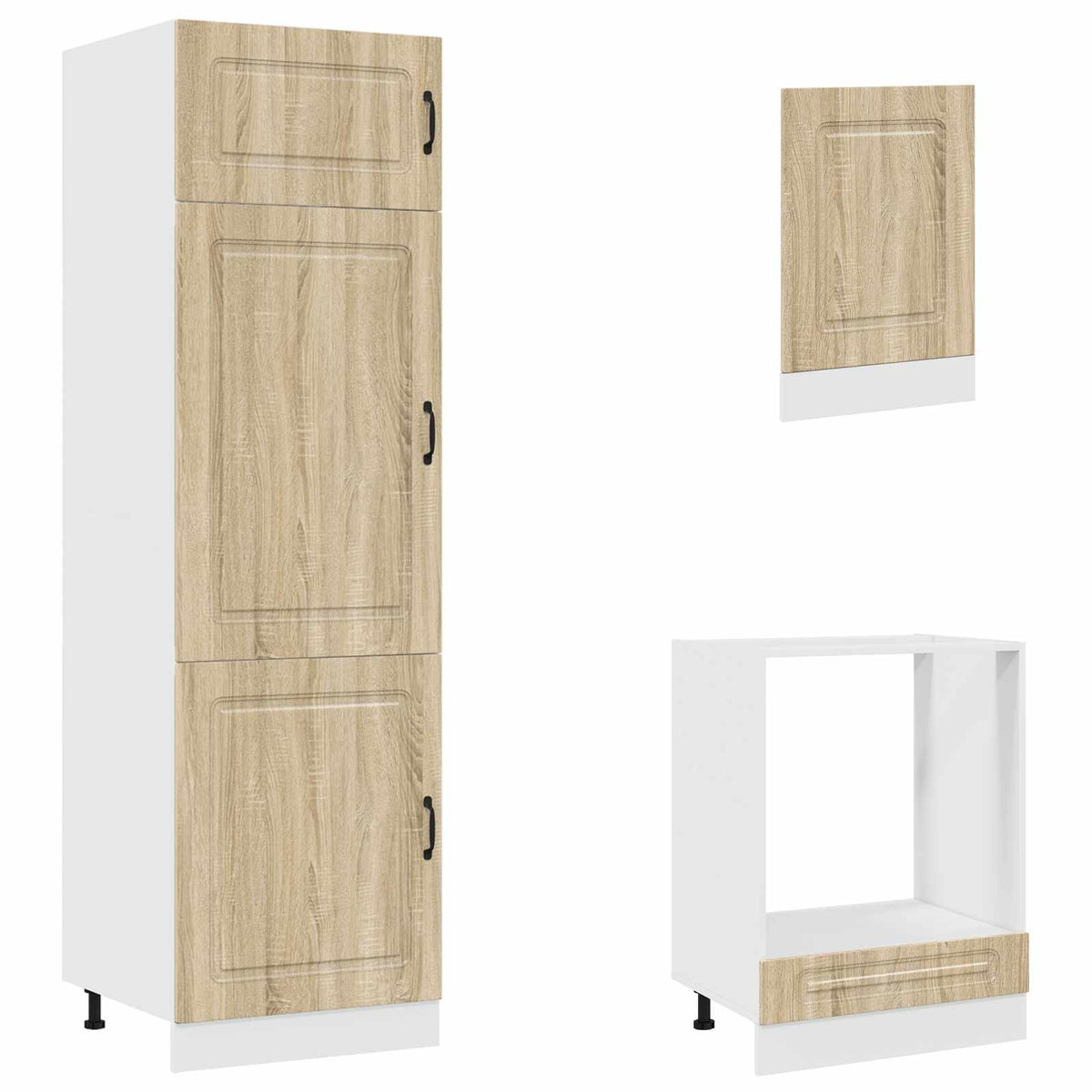 7-tlg. Küchenschrank-Set Kalmar Sonoma-Eiche Holzwerkstoff