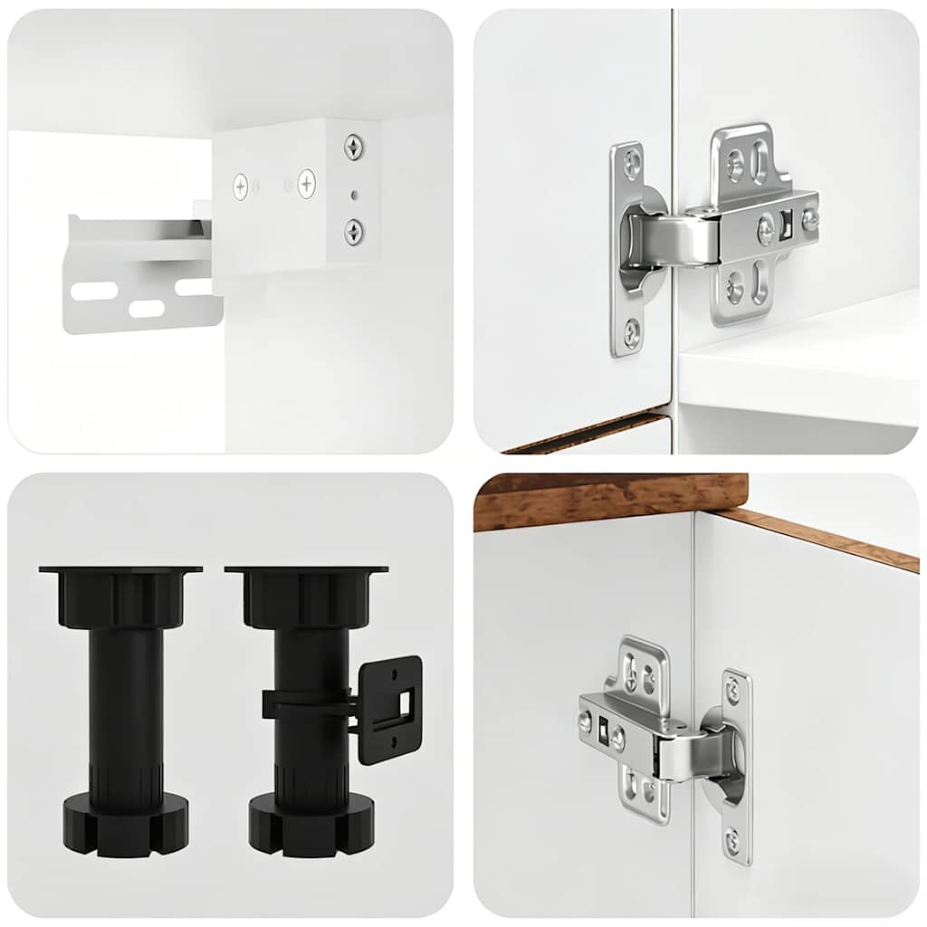 7-tlg. Küchenschrank-Set Kalmar Altholz-Optik Holzwerkstoff