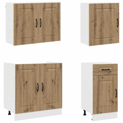 7-tlg. Küchenschrank-Set Kalmar Artisan-Eiche Holzwerkstoff