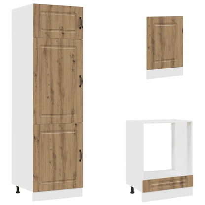 7-tlg. Küchenschrank-Set Kalmar Artisan-Eiche Holzwerkstoff